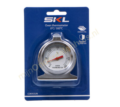 Oven thermometer rond RVS max. 300ºC