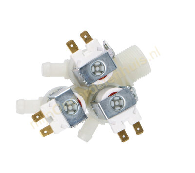 Universeel inlaatventiel 3-voudig recht dun 017001UN