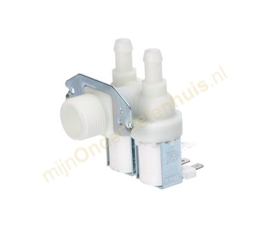 Universeel inlaatventiel 2-voudig haaks 3/4 - 2x11mm