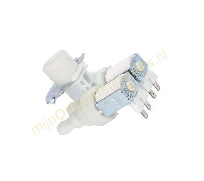 Universeel inlaatventiel 2-voudig haaks 3/4 - 2x11mm