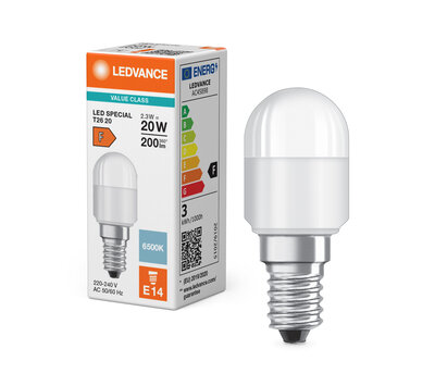 Ledvance LED koelkastlamp Special T26 2.3/20W/6500K E14 mat
