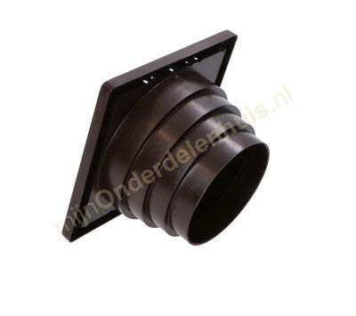 Universeel rooster voor luchtafvoer 3-kleps -bruin- 625.005.02