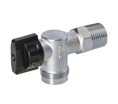 Universele gaskraan haak S1/2 chroom 404647