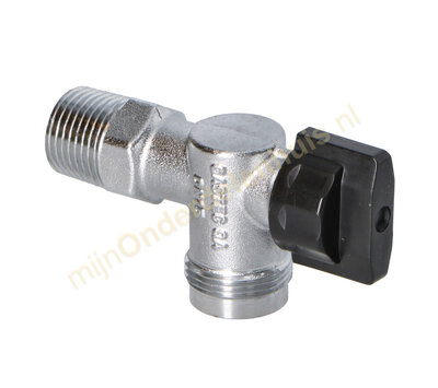 Universele gaskraan haak S1/2 chroom 404647