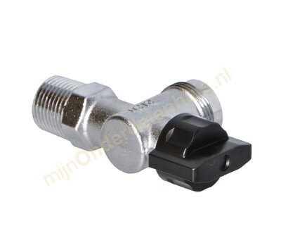 Universele gaskraan haak S1/2 chroom 404647