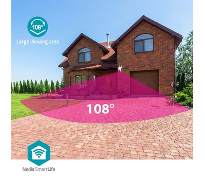 Nedis SmartLife camera voor buitenshuis WIFICBO51WT