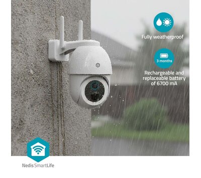 Nedis SmartLife camera voor buitenshuis WIFICBO51WT