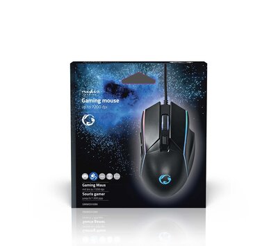 Nedis gaming muis bedraad GMWD510BK