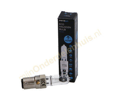 Patron halogeenLamp CERAM CR-T 40W B15d 465Lm 2800k
