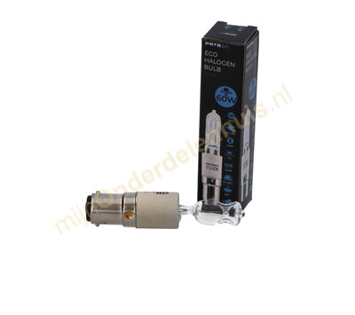 Patron halogeenlamp CERAM CR-T 60W B15d 775lm 2800k