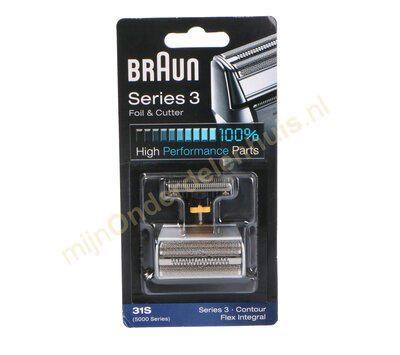 Braun scheerblad van scheerapparaat 81253263 31S