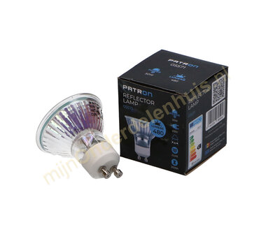Patron halogeenlamp reflector 50W GU10 230V 36º 480lm