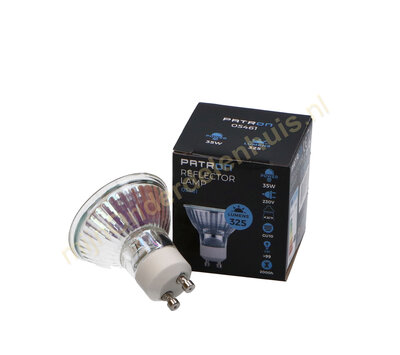 Patron halogeenlamp reflector 35W GU10 230V 36º 325lm