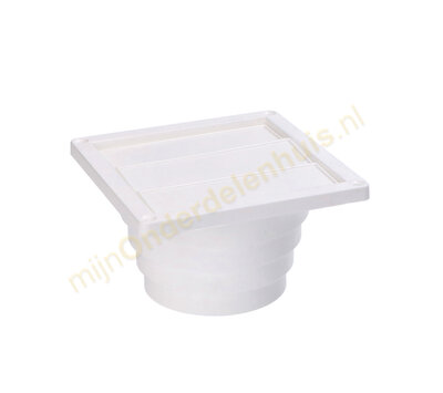 Universeel rooster voor luchtafvoer 3-kleps wit 625.005.00