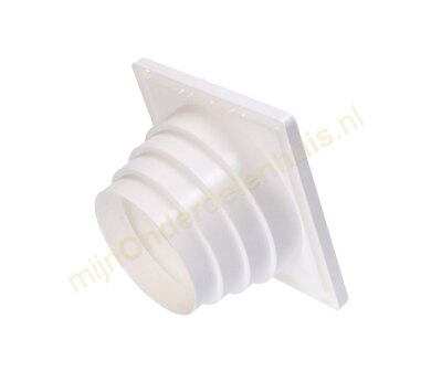 Universeel rooster voor luchtafvoer 3-kleps wit 625.005.00