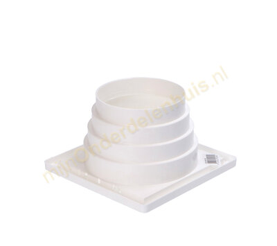 Universeel rooster voor luchtafvoer 3-kleps wit 625.005.00