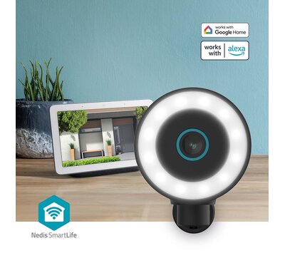 Nedis SmartLife 4K camera voor buitenshuis WIFICO41CBK