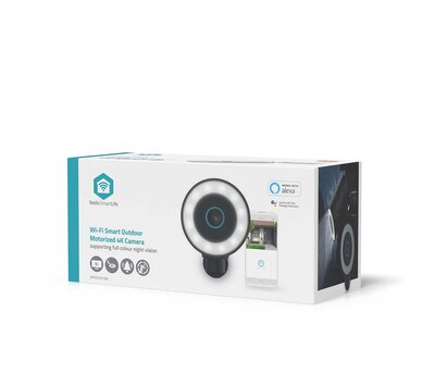 Nedis SmartLife 4K camera voor buitenshuis WIFICO41CBK