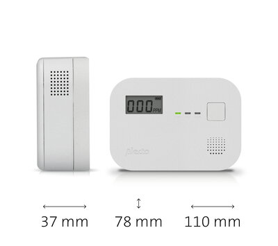 Alecto koolmonoxidemelder met display COA3910 10jaar