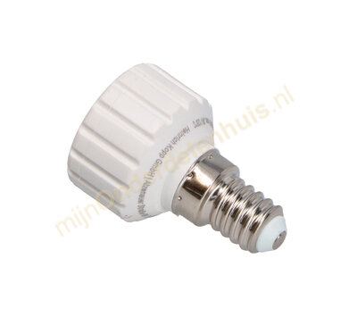 Adapter fitting E14 naar GU10 604370