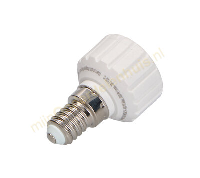 Adapter fitting E14 naar GU10 604370