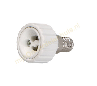 Adapter fitting E14 naar GU10 604370