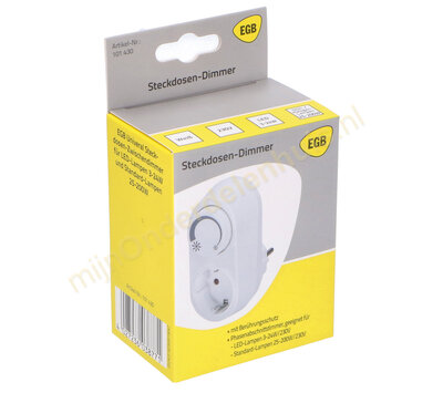 Universele stekkerdimmer voor 230V verlichting 101430