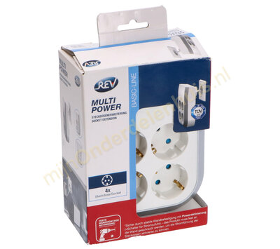 REV 4-voudig stekkerdoosverdeler 0020340112