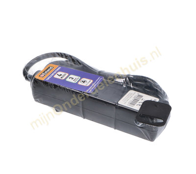 VB tafelcontactdoos 4-voudig 3m zwart