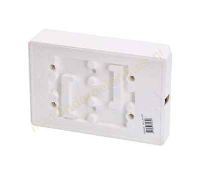 Tafelcontactdoos 6-voudig + RA wit