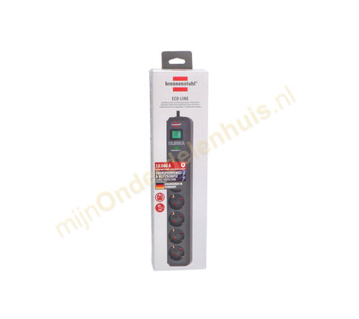 Brennenstuhl tafelcontactdoos 6-voudig zwart 1159710515