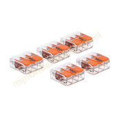 Wago Wago lasklem 3 voudig klik 4mm 5st. WAGO 221