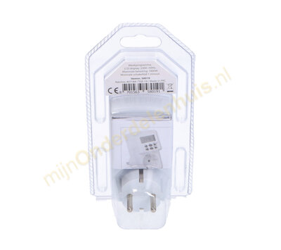 Time-it digitale tijdschakelaarklok 7x24uur 58019