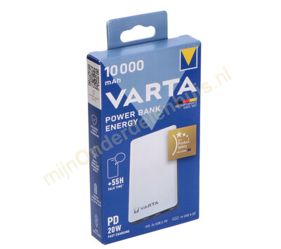 Varta powerbank 10000mAh USB-C + 2x USB-A 57976101111