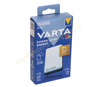 Varta powerbank 15000mAh USB-C + 2x USB-A 57977101111