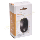 Nedis Nedis bedrade muis 3600dpi met 6 knoppen MSWD110BK