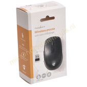 Nedis Nedis draadloze muis 1600 dpi met 6 knoppen MSWS110BK