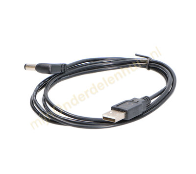 Aansluitkabel USB naar haakse plug 5.5 x 2.1mm 1.5 meter