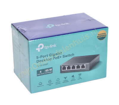 TP-Link 5 poort switch 1000Mbps met POE TL-SG1005P