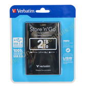 Verbatim Verbatim portable hard drive Store 'n' Go USB 3.0 2TB 53177