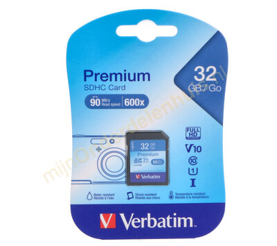 Verbatim SD kaart 32GB SDHC 43963