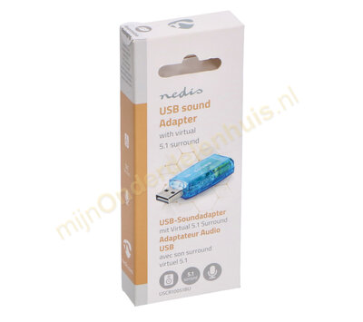 Nedis USB soundkaart / geluidskaart USCR10051BU