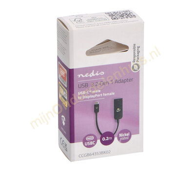 USB-C 3.2 Gen 1 naar DisplayPort CCGB64353BK02