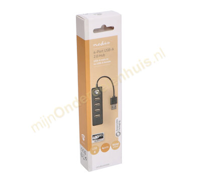 4-poorts USB 2.0 hub UHUBU2420BK