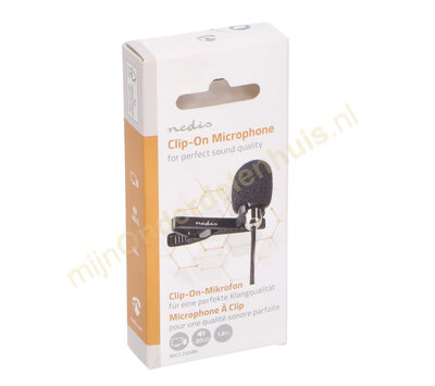 Microfoon 3.5 mm clip-on MICCJ105BK