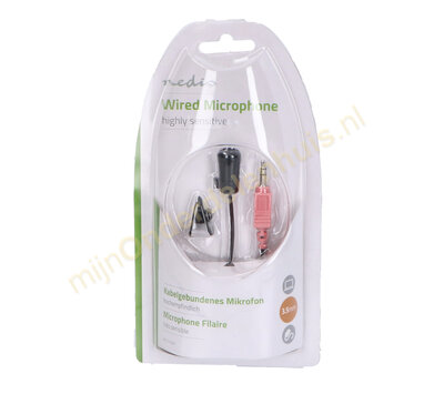 Microfoon 3.5 mm clip-on MICCJ100BK