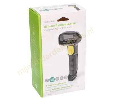 Nedis laser barcodescanner BSCN1D100BK