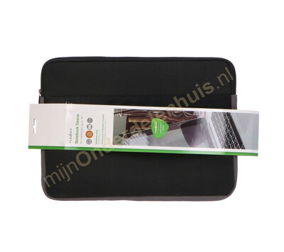 Nedis laptop hoes 15 - 16" neopreen zwart/ antraciet NBSE15100BK