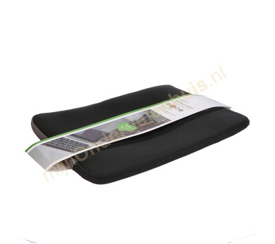 Nedis laptop hoes 15 - 16" neopreen zwart/ antraciet NBSE15100BK