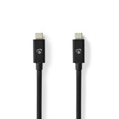 Nedis Nedis USB-C naar USB-C kabel USB4 Gen3 40Gbps 1m CCGB66040BK10